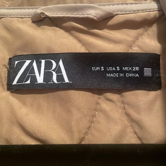 NWOT ZARA all weather coat with hood size S - Picture 8 of 12